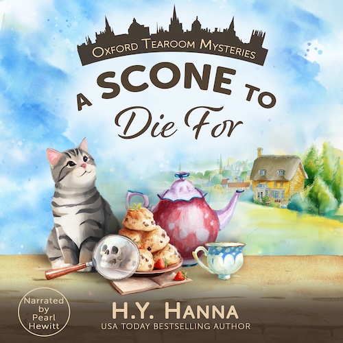 Audiobook cover for Audiobook Cover: A Scone to Die For by H.Y. Hanna