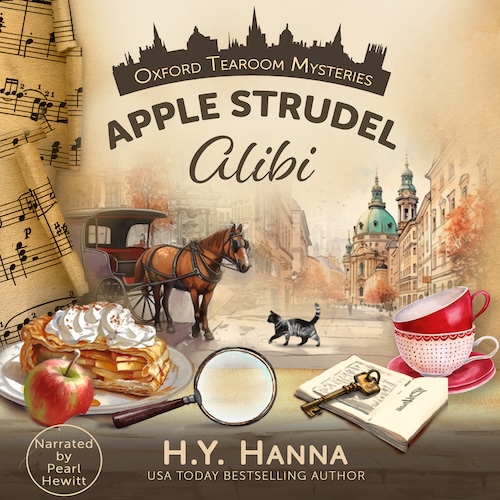 Audiobook cover for Audiobook Cover: Apple Strudel Alibi by H.Y. Hanna