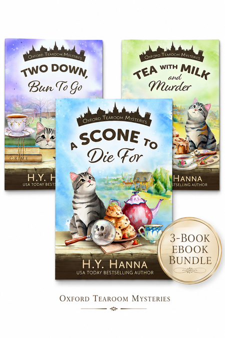 Book cover for Oxford Tearoom Mysteries Books 1–3 ebook bundle