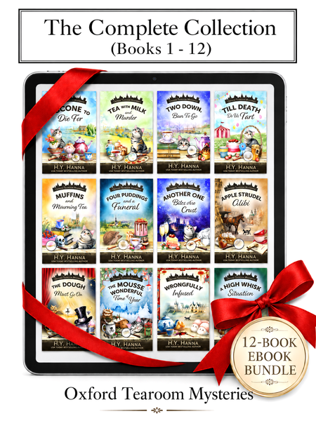 Book cover for Oxford Tearoom Mysteries complete ebook collection, Books 1–12